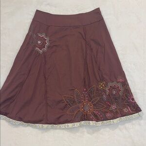 Switch Embroidered Boho Skirt – Size Large